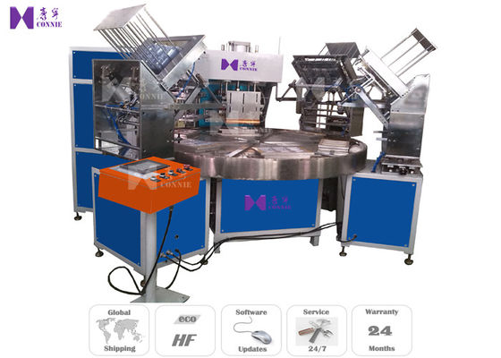 Chine Les postes de travail à haute fréquence de la machine de soudure de boursouflure automatique de plaque tournante 6 pour le couteau de emballage usine
